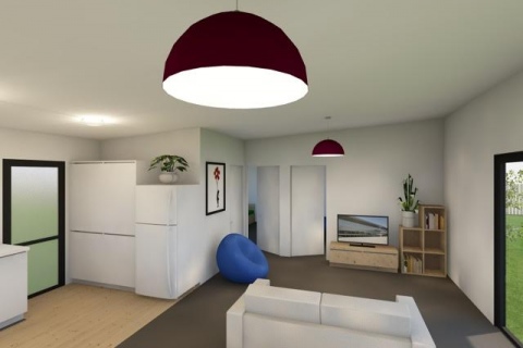 60m2 Inside Render