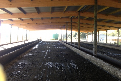 Covered Feed Pad Interior